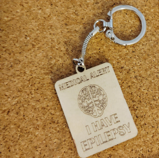 Medical Alert keychain for Epilepsy